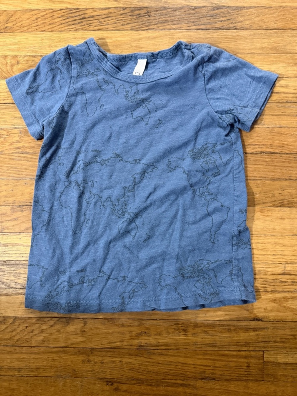 Childhoods 3T Maps on Oil blue 100% cotton Tshirt